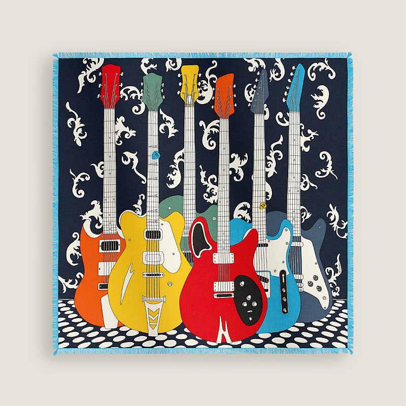 On Air! fringed scarf 65 - White | Hermès Macau SAR